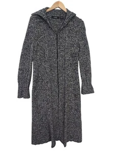 Express Long Strickjacke Staubmantel Damen L schwarz Merinowollmischung warm - Bild 1 von 8