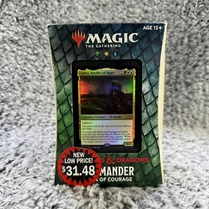 Magic the Gathering FORGOTTEN REALMS AURA OF COURAGE Commander Deck NEW / SEALED - Picture 1 of 6