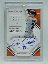Will Clark 2016 Pantheon Baseball - ON CARD AUTO (12/25) - San Francisco Giants