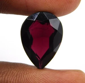 12 Karat 1 Stück Natürlich Granat Tropfenschliff Lose Schmuckstein 13x18 MM Für - Bild 1 von 7