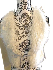 American Girl 7 8 vest faux Fur white size small sm S Silver Lining Pretty child - Picture 1 of 7
