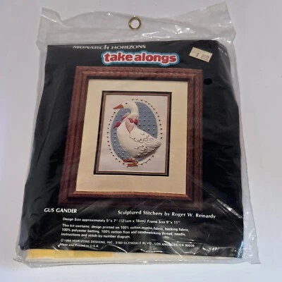 Vintage 1984 Monarch Horizons Cross Stitch Kit Take Alongs Gus Gander MTA 88 NEW - Image 1 of 4