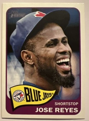Jose Reyes 2014 Topps Heritage High Number SP #455 Toronto Blue Jays ESE - Image 1 of 2