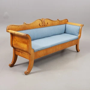 sofa ca 232 cm Biedermeier Empire maser birke liefere persöhnlich - Bild 1 von 4