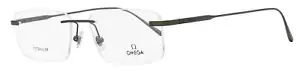 Omega Rimless Eyeglasses OM5037 008 Gunmetal 56mm - Picture 1 of 2