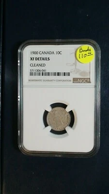 1900 Canada TEN CENTS NGC XF SILVER 10C Coin PRICED TO SELL NOW!  - Image 1 of 4