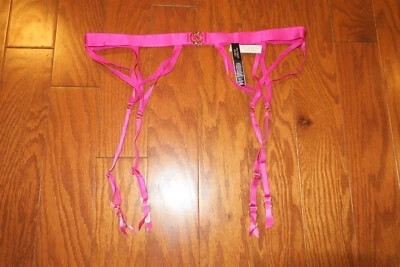 XS/S ❤️ MUY SEXY L@@K ❤️ VICTORIA'S SECRET ❤️ SATINADO ❤️ LIGUERO CON TIRAS ROSA Foto 1 de 4