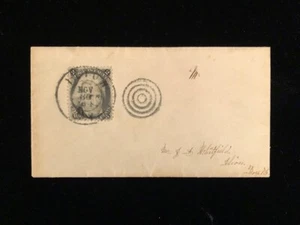 NY ILION COVER #73 BLACK JACK ON SUPERB SMALL COVER SOTN DATE & TARGET CANCELS - Picture 1 of 3