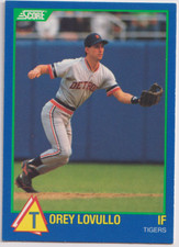 1989 Score Rising Star #17 Torey Lovullo RC Detroit Tigers