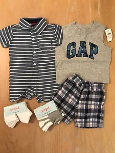 New! DKNY & Others Infant Boys Clothing Lot of 5 (1 Used) Size 6-9, 6-12 Months - Picture 1 of 9