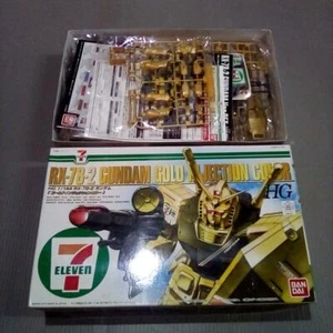 BANDAI HG 1/144 RX-78-2 GUNDAM  GOLD INJECTION COLOR 7-Eleven limited model kit - Picture 1 of 5