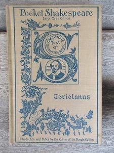 1901 CORIOLANUS William Shakespeare Pocket Shakespeare Book Dana Estes & Co. - Picture 1 of 4