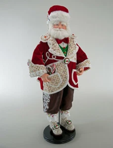 LAVISH SWEET CHRISTMAS SANTA XL DOLL 32" - KATHERINE'S COLLECTION 28-828254 - Picture 1 of 10