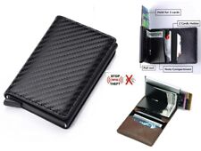 RFIDブロッキング本革クレジットカードホルダーマネーキャッシュクリップ財布財布