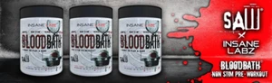 INSANE LABZ SAW BLOODBATH Non Stim Preworkout 40 Servings Pumps Vascularity - Picture 1 of 6