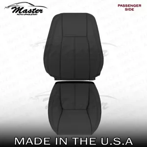 2010 - 2016 Fits Land Rover L4 PASSENGER Top & Bottom Black Vinyl Seat Covers - Picture 1 of 17
