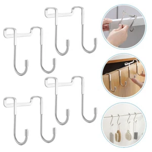 4pcs Over The Cabinet Door Hanger Hooks Sturdy Stainless Steel Door Hanger for - Picture 1 of 12