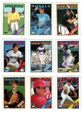 1988 Topps Baseball Trading Cards You Pick / Choose F/ List #s 251 - 500 / mb50 - Image 1 of 4