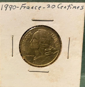 FRANCE, 1990, 20 Centimes, coin, circulated - Picture 1 of 4