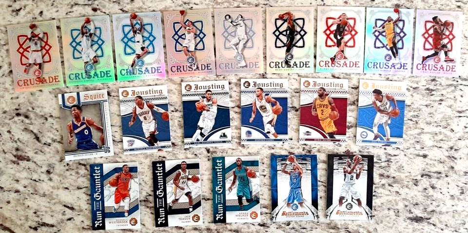 2016-17 PANINI EXCALIBUR INSERCIÓN LOTE DE (20) PLATA PRIZM ~ JUSTAS +++ ~ CURRY Foto 1 de 4