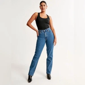 Abercrombie & Fitch The 90's Straight Ultra High Rise Jeans Size 28/6 - Picture 1 of 4