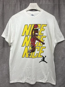 Vintage 90s Bart Simpson Michael Jordan 23 Bulls Parody T-Shirt NICE Mens Large - Bild 1 von 9