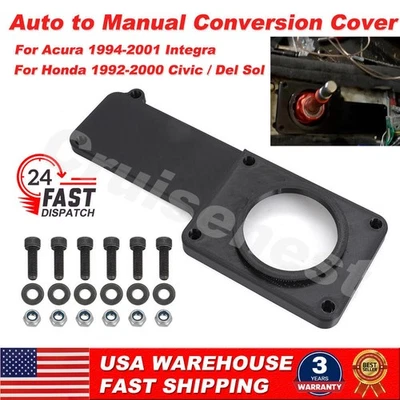 For 1992-2000 Honda Civic & 1994-2001 Integra Auto to Manual Conversion Cover - Image 1 of 4