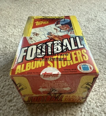 1981 Topps NFL Football Stickers Wax Box 100 Packs BBCE Unopened TAPE INTACT L99 - Image 1 of 4