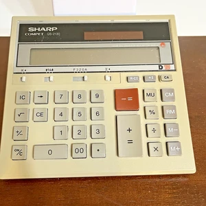 Sharp 12-Digit Desktop Calculator QS-2130 Compet Twin Power Dual Solar & Battery - Picture 1 of 10