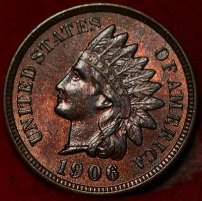 Uncirculated 1906 Philadelphia Mint Indian Head Cent - Image 1 of 2