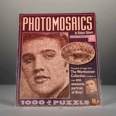 Rompecabezas Photomosaics Elvis Presley por Robert Silvers 1000 piezas Nuevo de Lote Antiguo Sellado 2002 Foto 1 de 4