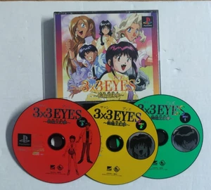 3X3 Eyes Tenrin Ou Genmu Sony PlayStation Videogioco 3 Disco (SLPS-01497-9) - Picture 1 of 11