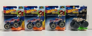 Hot Wheels Monster Trucks - Trilogia di Super Mario e Batman Cavaliere Oscuro (LOTTO) - Foto 1 di 4
