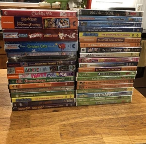 Kids NEW 35 DVD Lot - Nickelodeon, Cartoons, Movies, Dora, Sesame Street, Etc - Bild 1 von 3