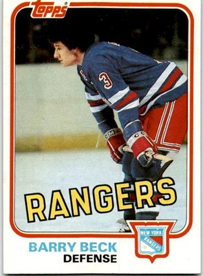 1981-82 Topps #3 Barry Beck 804 - Image 1 of 2