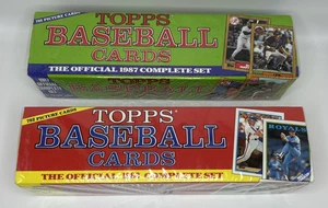 1987 & 1988 Topps Baseball Complete Factory Sets 🏆 2 Box Lot–Sealed MLB Stars-k - Picture 1 of 8