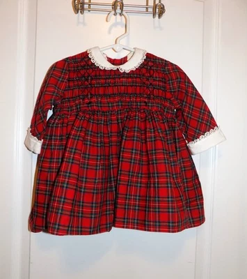 Vestido Vintage POLLY FLINDERS Rojo Verde Cuello Calado Borde Crochet Años 80 Navidad Años 90 Foto 1 de 4