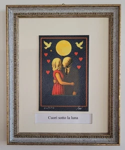Pier  Serigrafia UV Cuori sotto la luna - Imagen 1 de 1