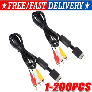 New 6 Feet RCA AV Audio Video Composite Cable Cord for Sony PS1 PS2 PS3 PS3 Slim - Picture 1 of 11