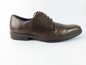 Zapatos con cordones de cuero marrón cinta roja UK 6 EU 40 - Imagen 1 de 6