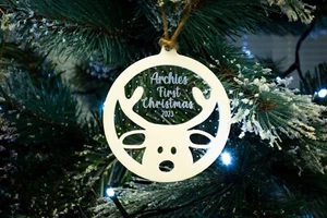 Personalisiertes erstes Weihnachtsornament des Babys - Mein erster Weihnachtsbaum - Reide - Bild 1 von 6
