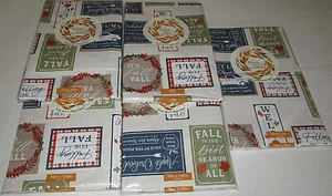 FALL Vinyl Tablecloth Assortment WELCOME FALL [Your Choice] - Picture 1 of 6