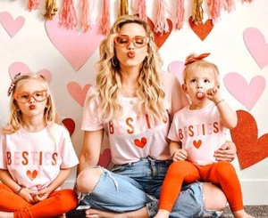 Besties, mommy and me, mommy and me outfits, family matching, mommy and me shirt - Picture 1 of 4