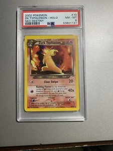 PSA 8 2002 Pokemon Neo Destiny Dark Typhlosion Holo 10/105 - Picture 1 of 5