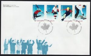 SALT LAKE CITY OLYMPICS = Official FDC of 4 stamps Canada 2002 #1936-1939