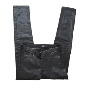 Costume National Homme Jeans Men Size 30x27.5 Skinny Wax Cotton Black Designer - Picture 1 of 10