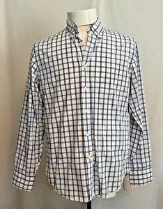 Camicia da lavoro uomo J CREW con bottoni - blu bianco a quadri - cotone taglia M - Foto 1 di 11