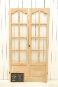VINTAGE DOUBLE FRENCH GLASS DOOR A130 - Picture 1 of 5