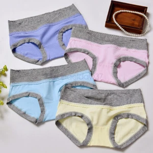 Maternity Panties Cotton Pregnant Women Low-waist Briefs Underwear M/L/XL/4XL AU - Picture 1 of 26