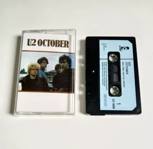 U2 OCTOBER CASSETTE TAPE 1981 PAPER LABEL ISLAND UK - Picture 1 of 1